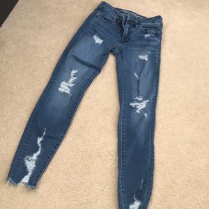 Size 2 Ripped American Eagle Jeans
